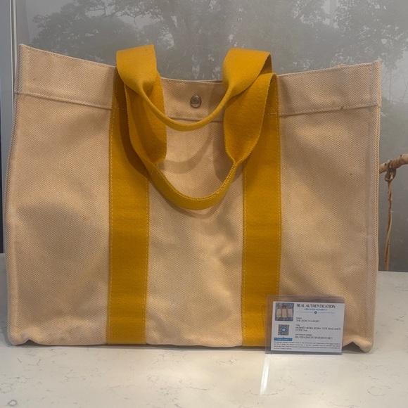 Hermes Handbags - Hermes Bora Bora Canvas Tote